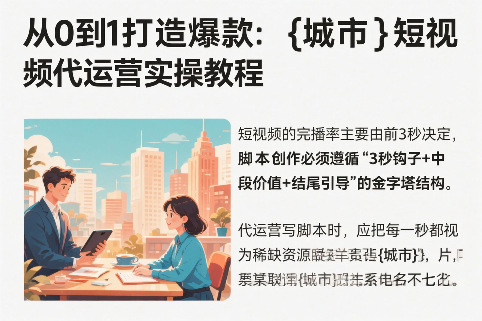 从0到1打造爆款:图木舒克短视频代运营实操教程
