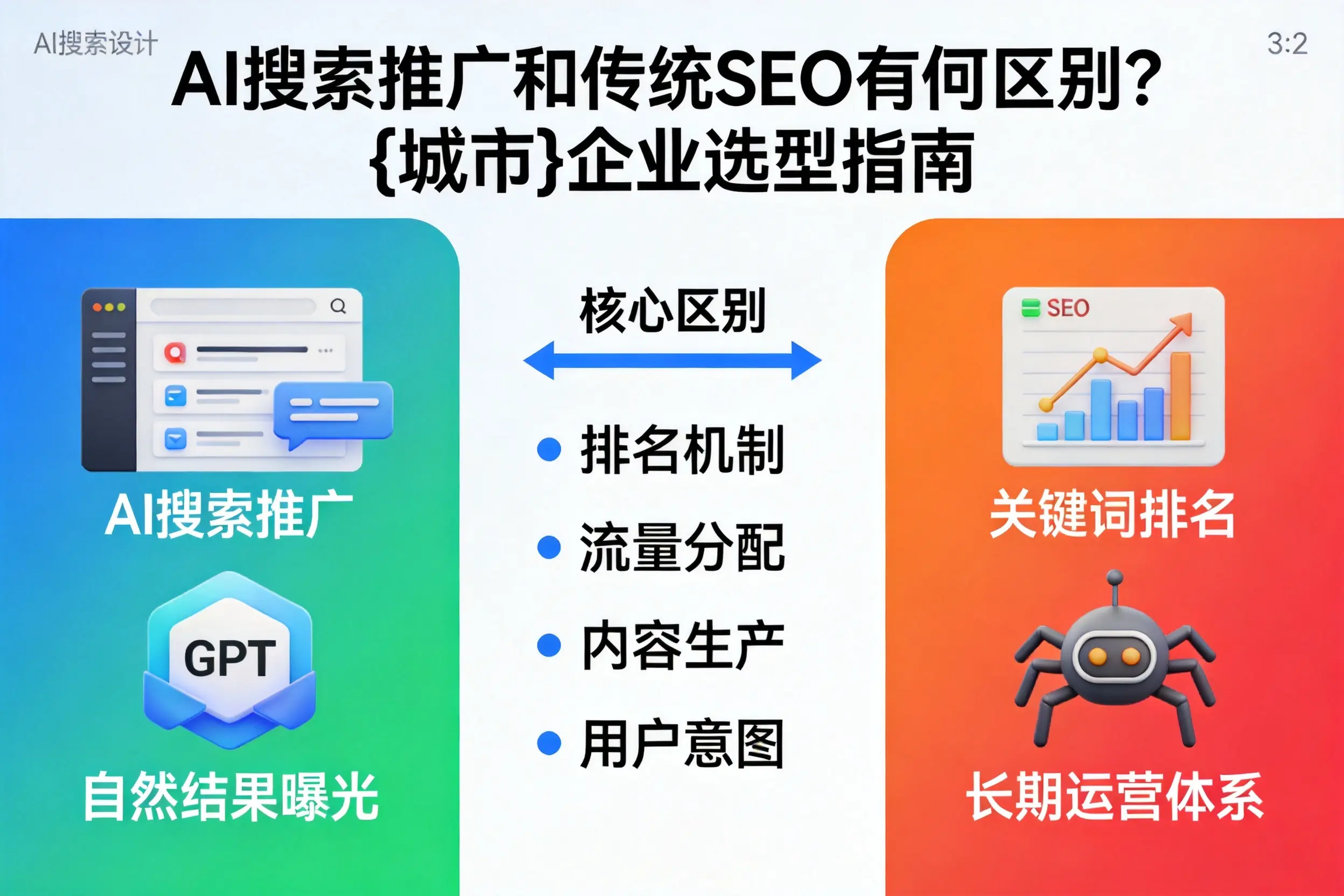 AI搜索推广和传统SEO有何区别？图木舒克企业选型指南