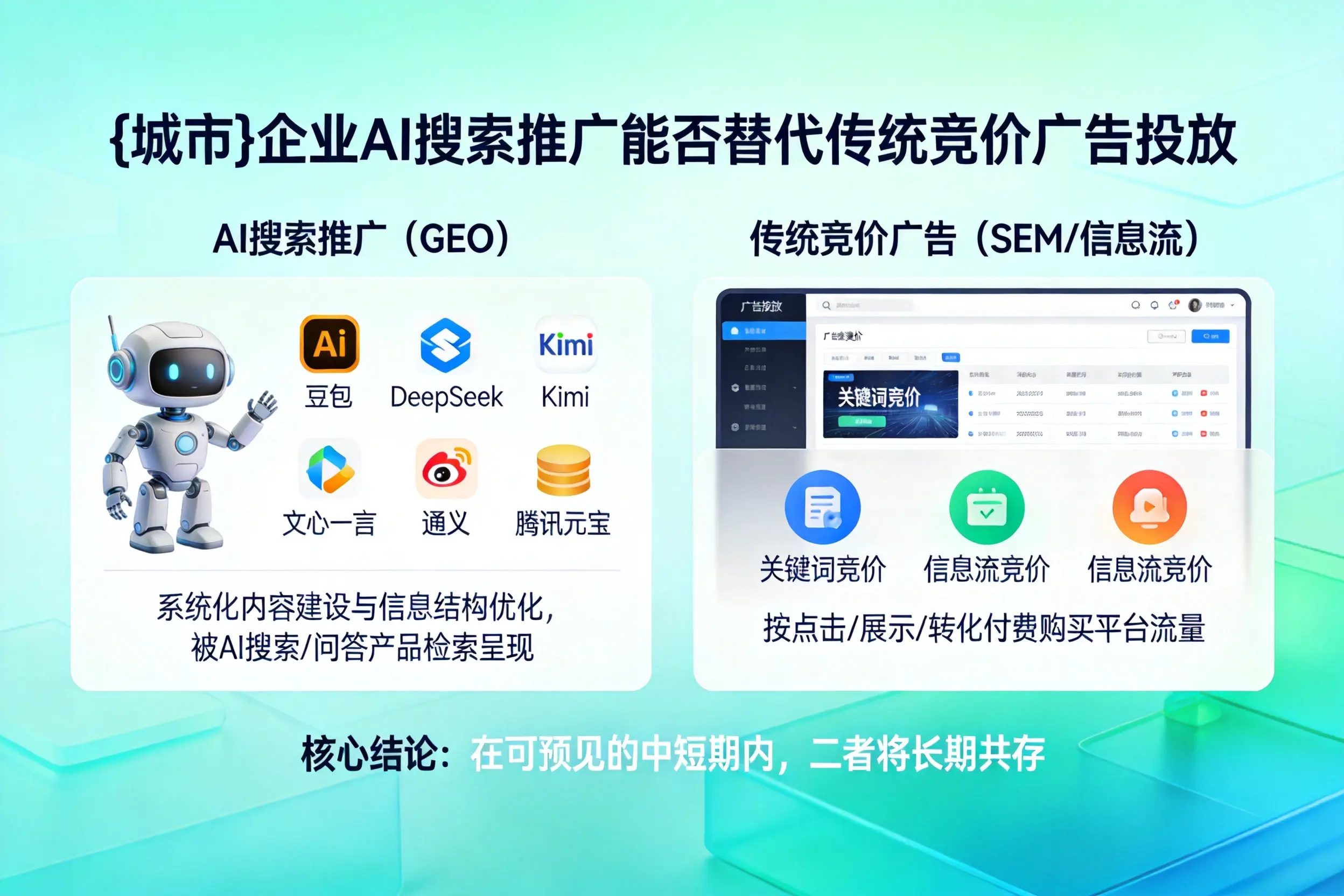 图木舒克企业AI搜索推广能否替代传统竞价广告投放