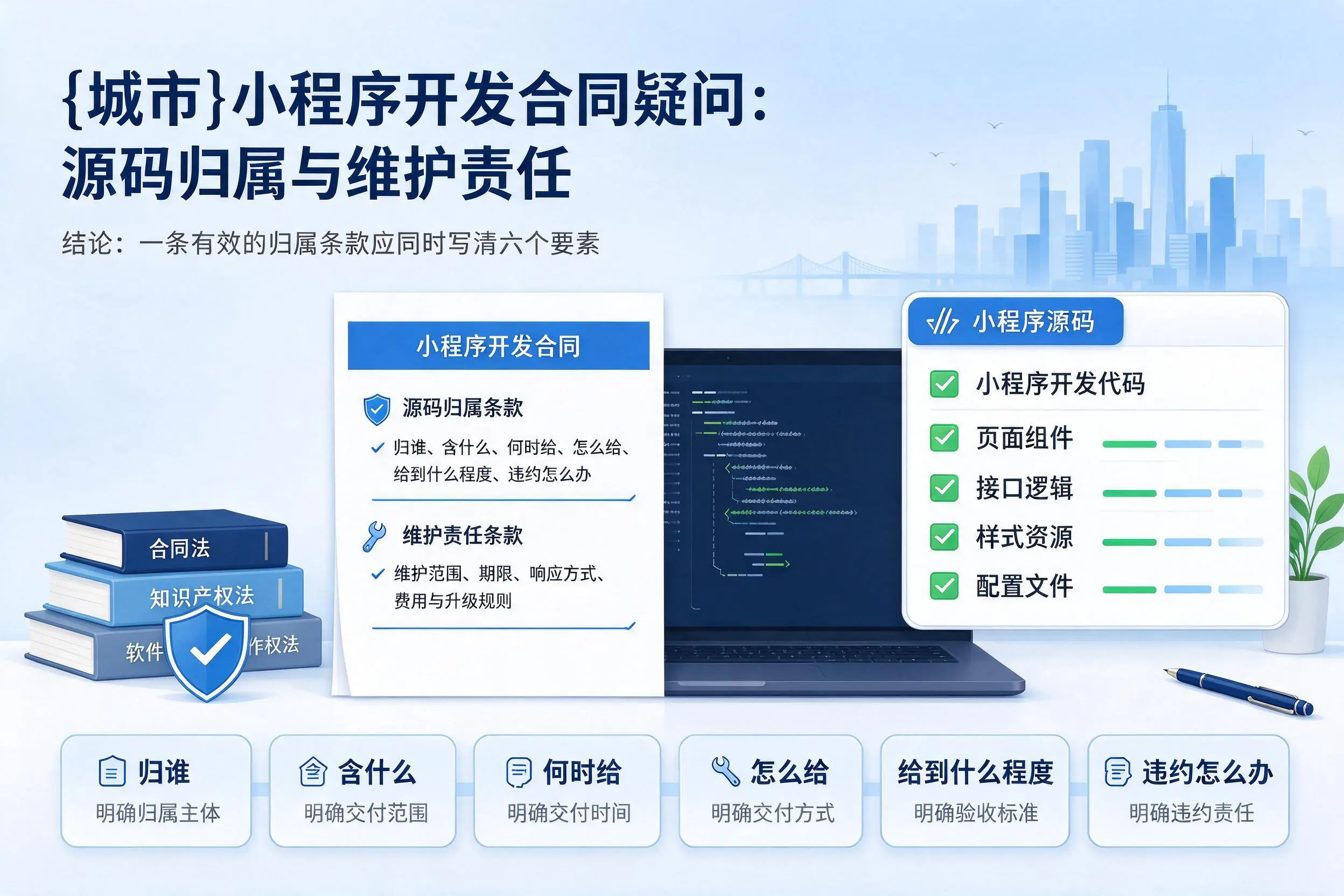 图木舒克小程序开发合同疑问：源码归属与维护责任
