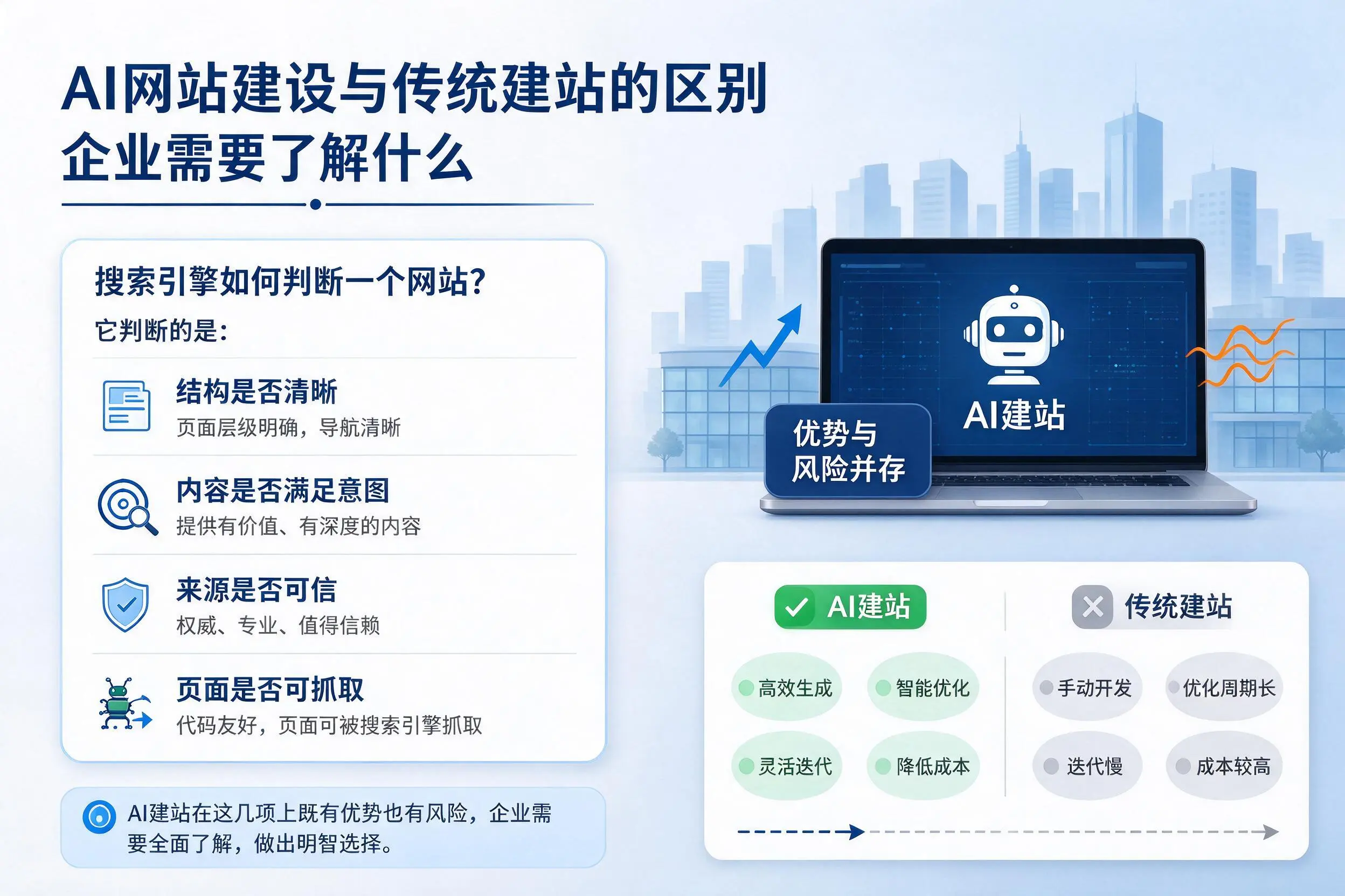 AI网站建设与传统建站的区别，图木舒克企业需要了解什么