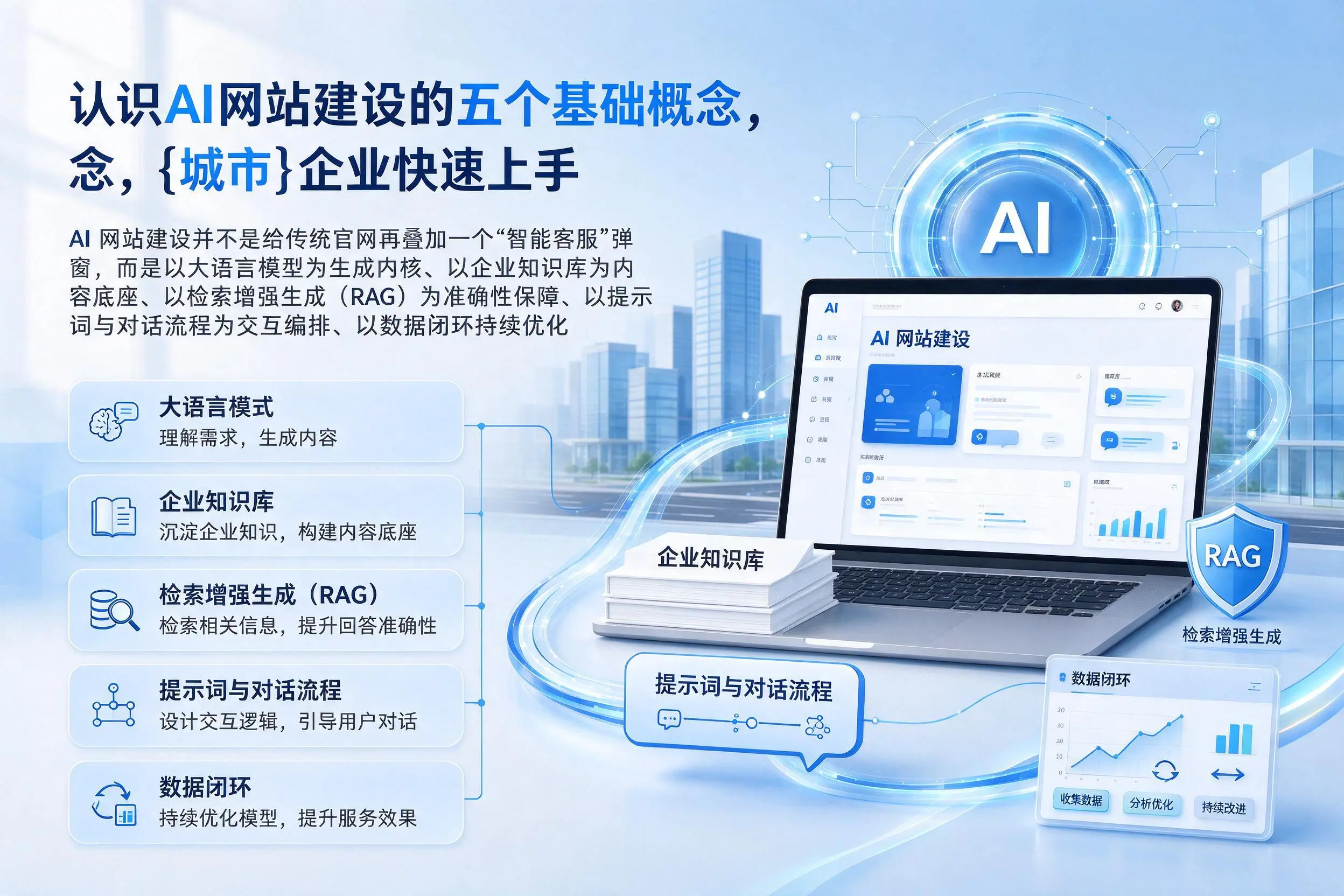 认识AI网站建设的五个基础概念，图木舒克企业快速上手