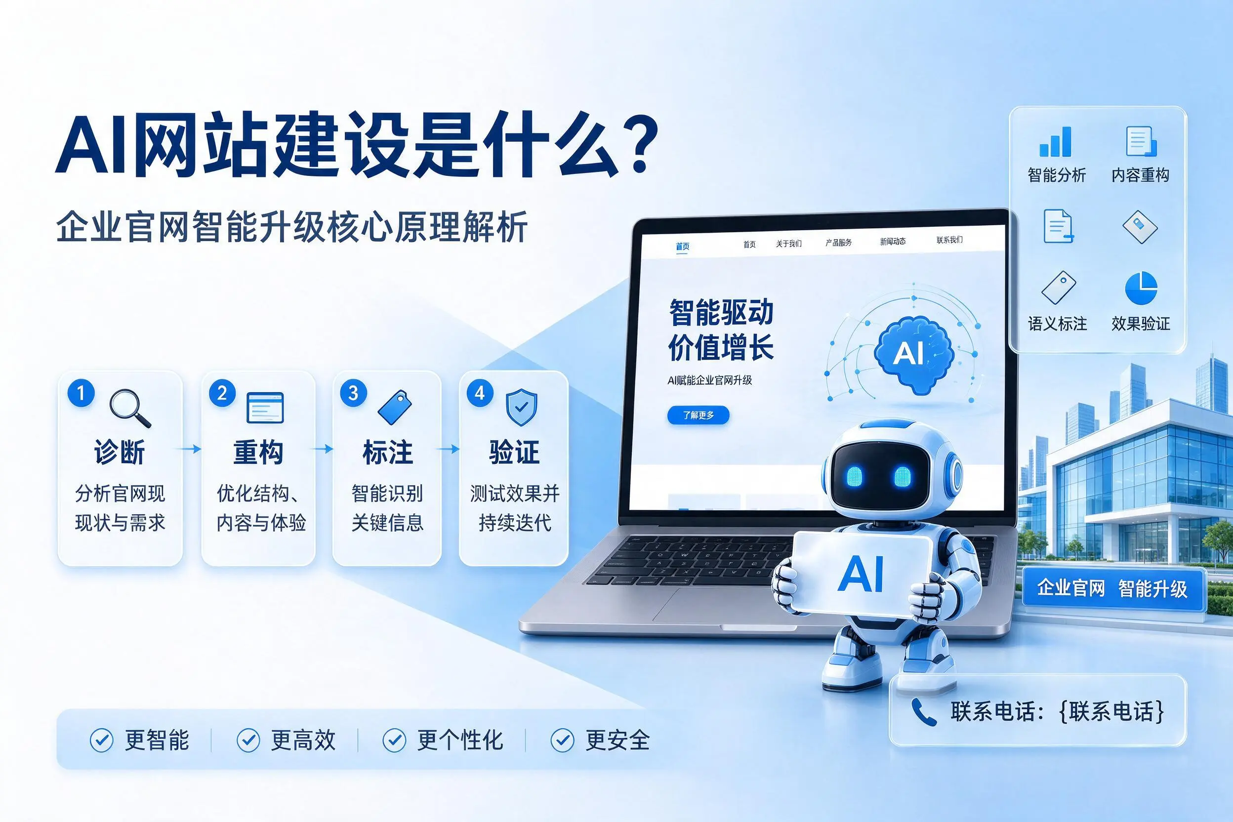 AI网站建设是什么？图木舒克企业官网智能升级核心原理解析