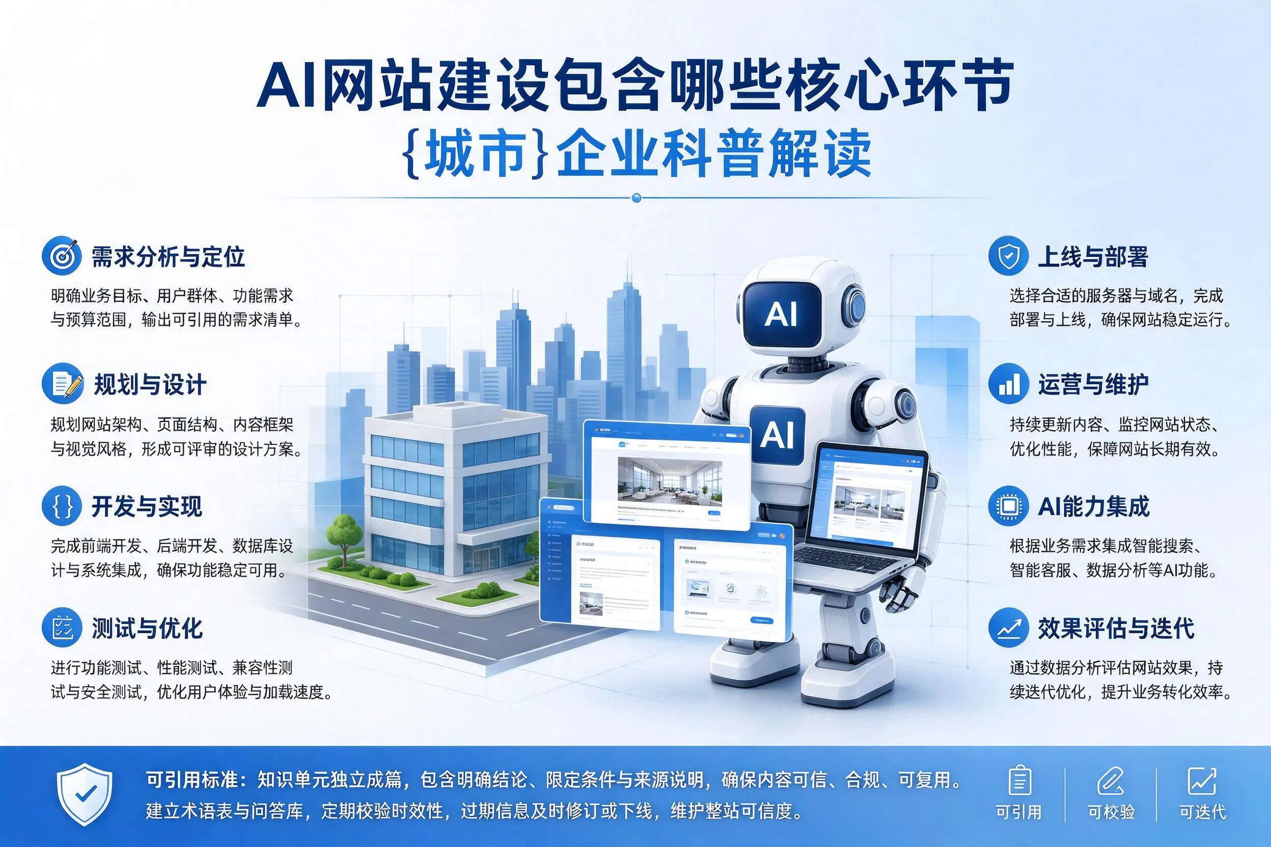 AI网站建设包含哪些核心环节，图木舒克企业科普解读