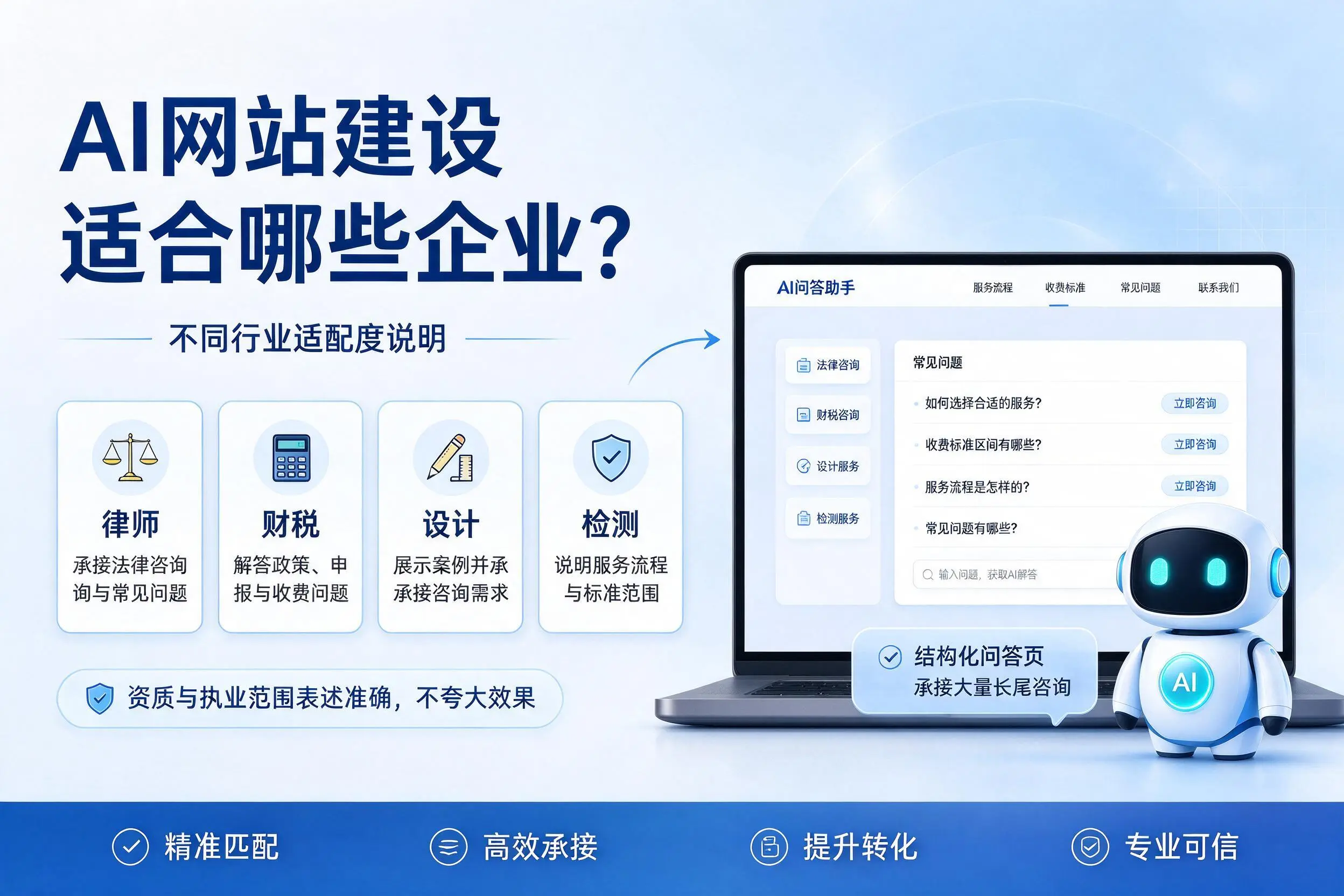 AI网站建设适合哪些企业?图木舒克不同行业适配度说明