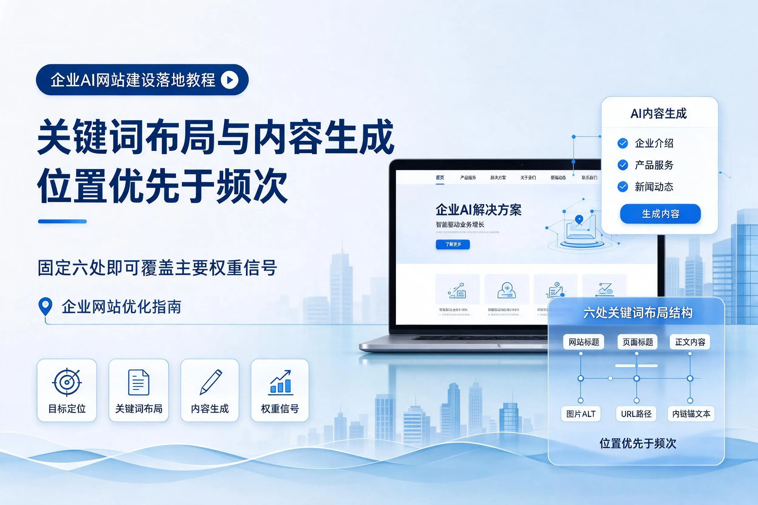 图木舒克企业AI网站建设落地教程:关键词布局与内容生成